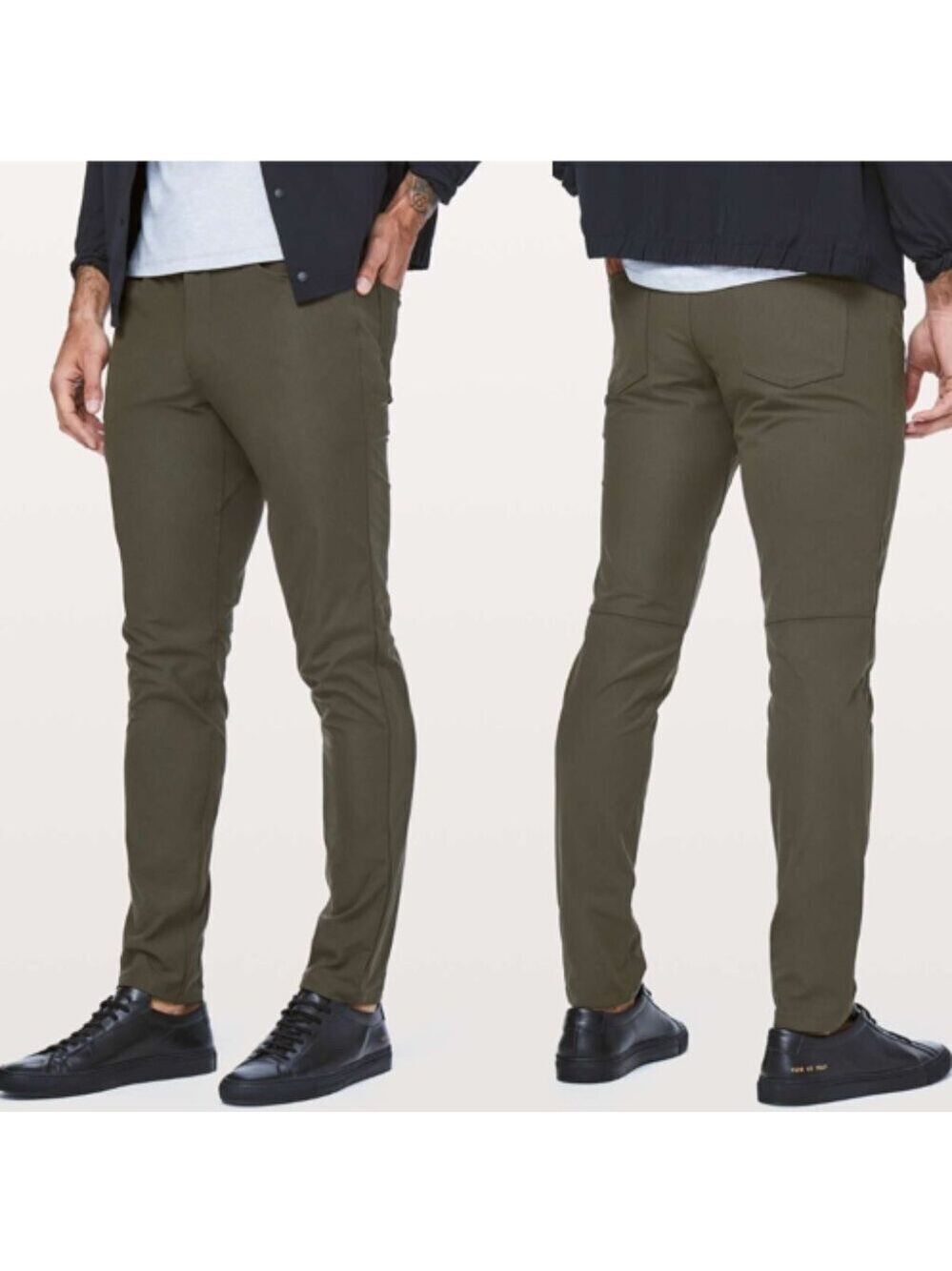 Lululemon ABC Slim Warpstreme 34" Dark Olive Size 31
